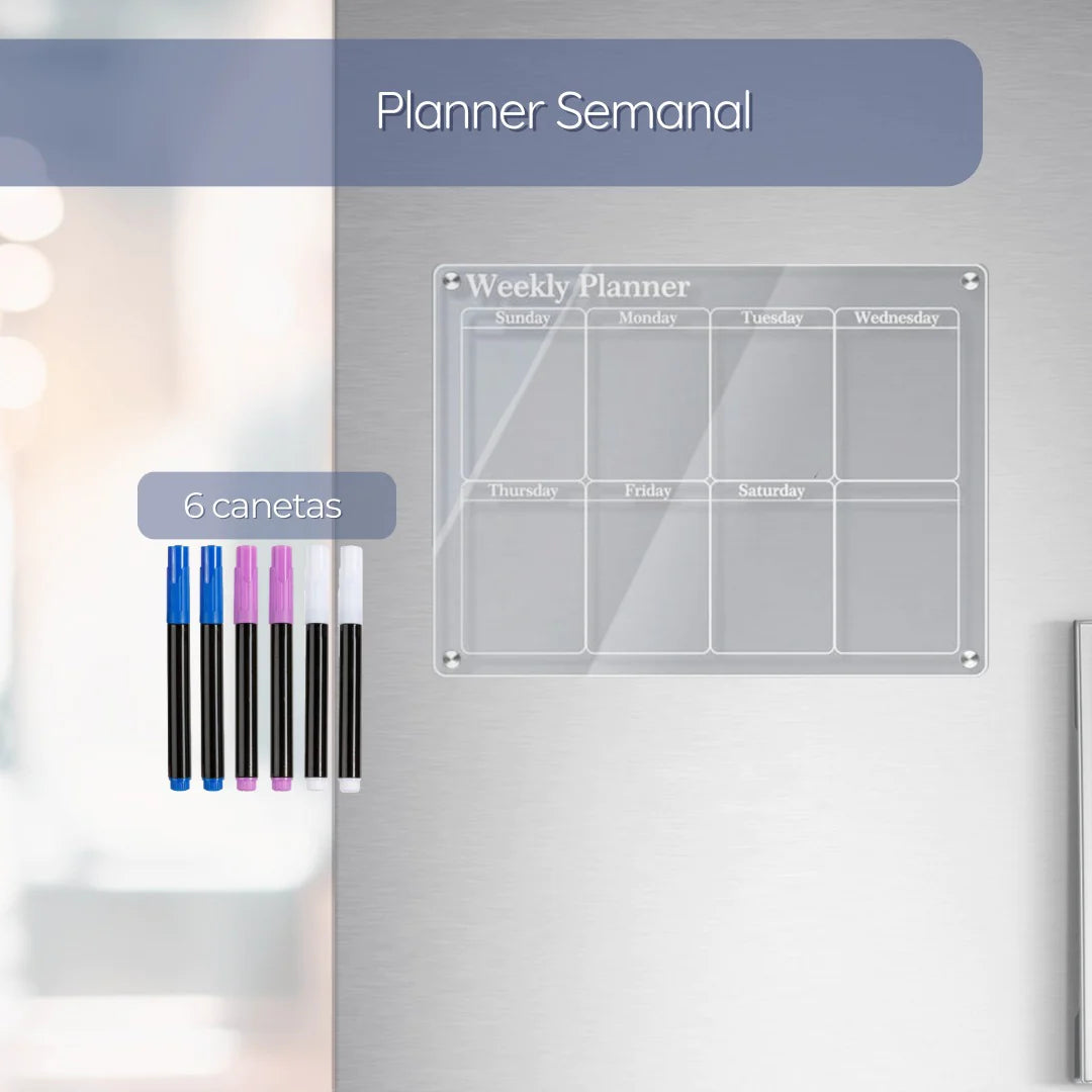 Calendário Acrílico Texto Planejador mensal semanal
calendario de geladeira
calendario de acrilico
calendario personalizavel
Quadro de planejamento magnético
planner
Máxima Organização
calendário magnético transparente
calendário magnético Acriico
calendário magnético 2024
Calendário magnético
agenda de geladeira