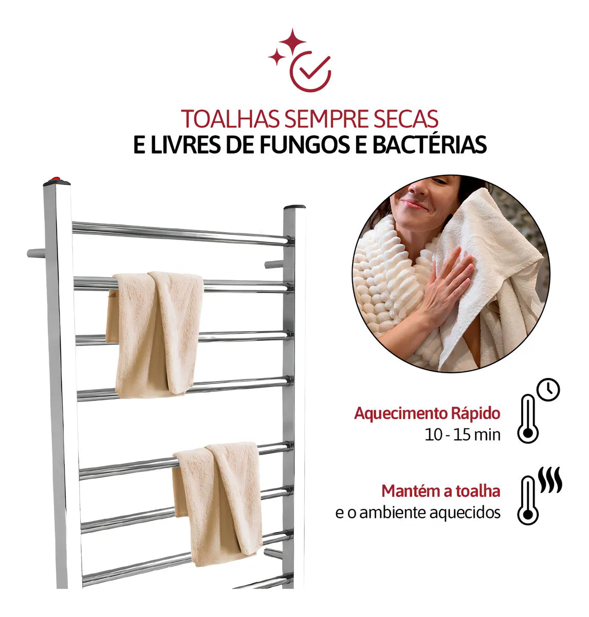 Toalheiro elétrico térmico