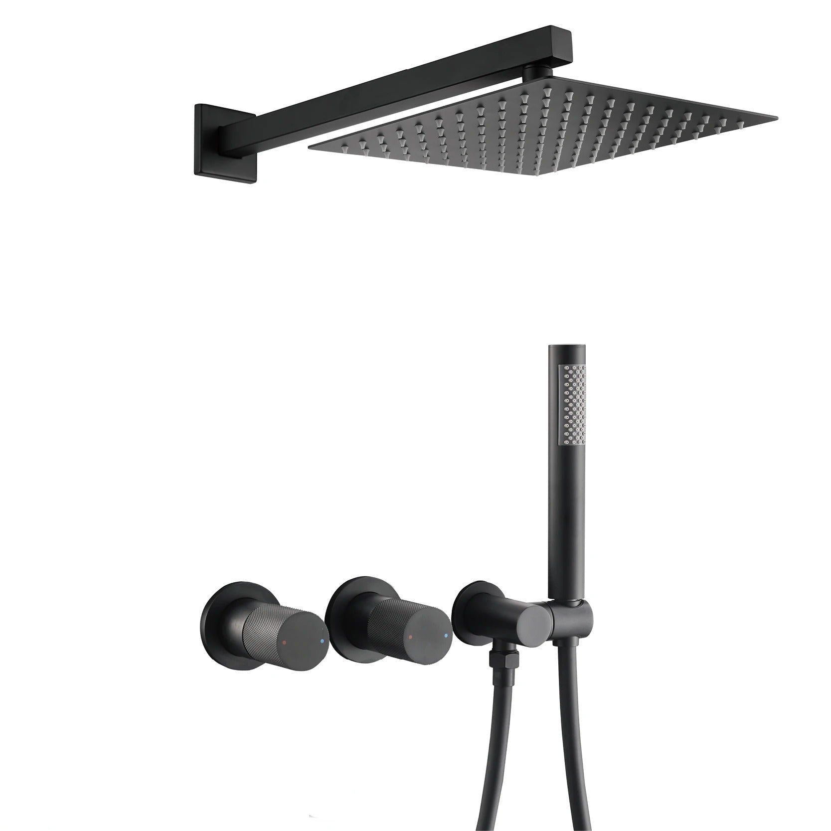Chuveiro de Parede de Luxo – Misturador Integrado com Jato de Chuva e Jato Manual