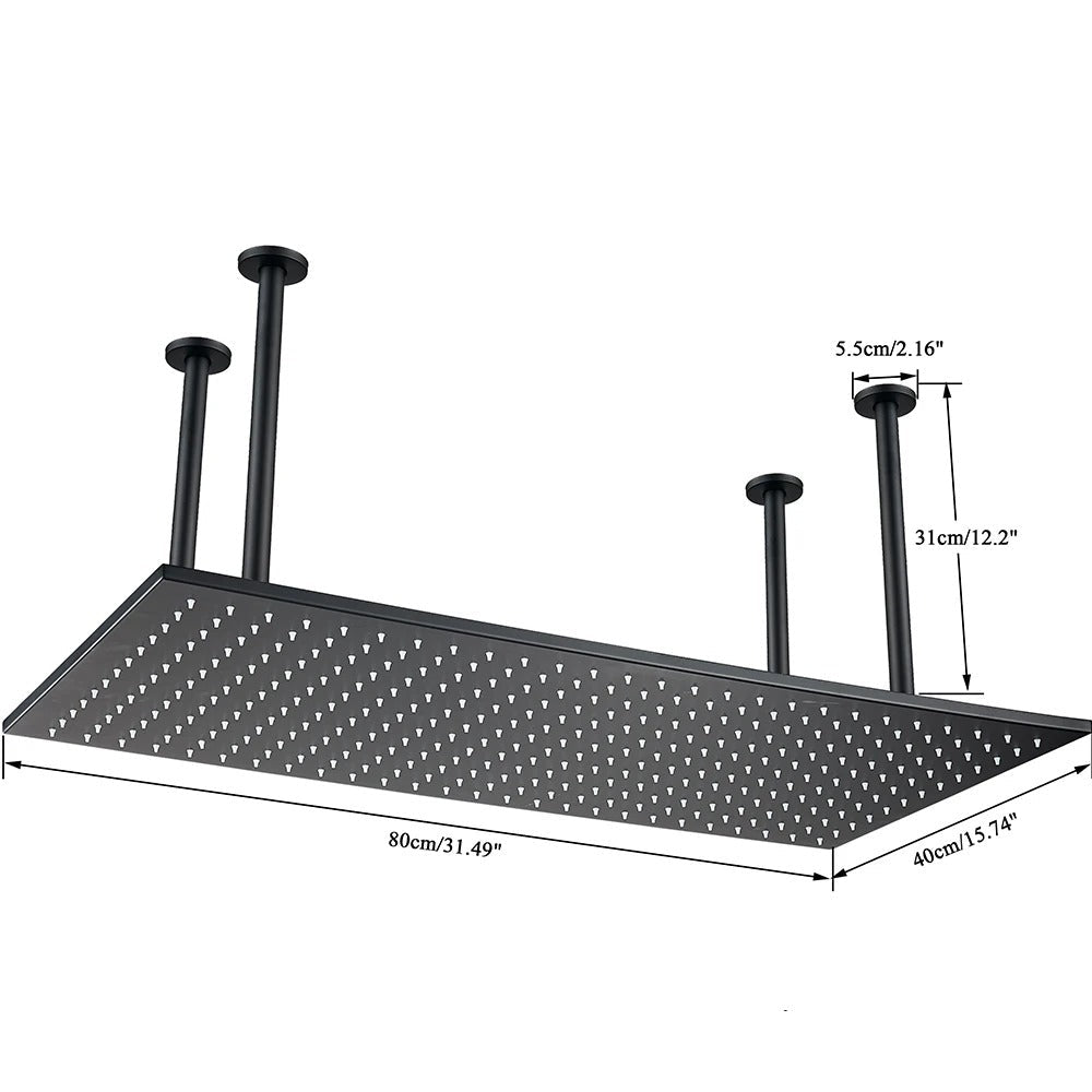 Ducha de Teto Embutir SPA Fontana 80x40 Led