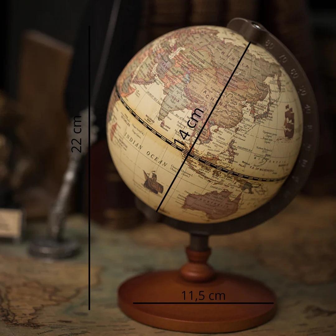 GLOBO DE MADEIRA VINTAGE