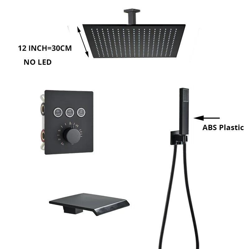 Chuveiro de Teto ArtTek com Painel Digital e Ducha Manual