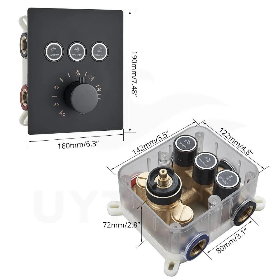 Chuveiro de Teto ArtTek com Painel Digital e Ducha Manual