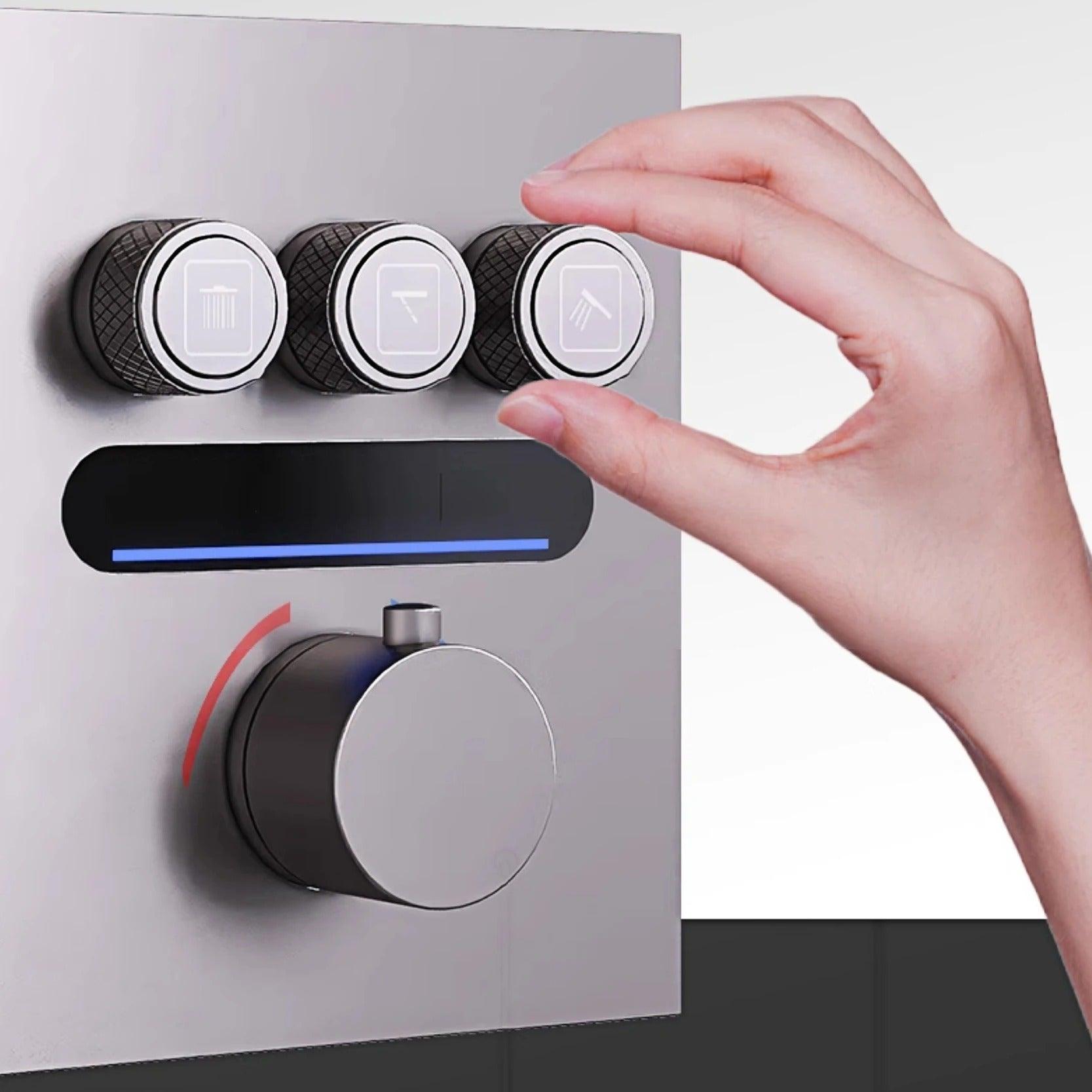 Chuveiro de Teto com Painel Digital Inovador