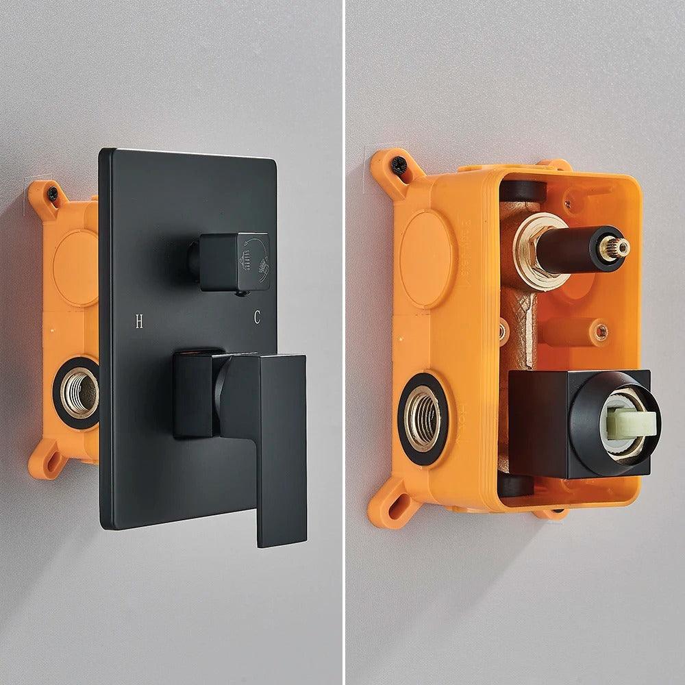 Chuveiro de Parede Quadrado Black