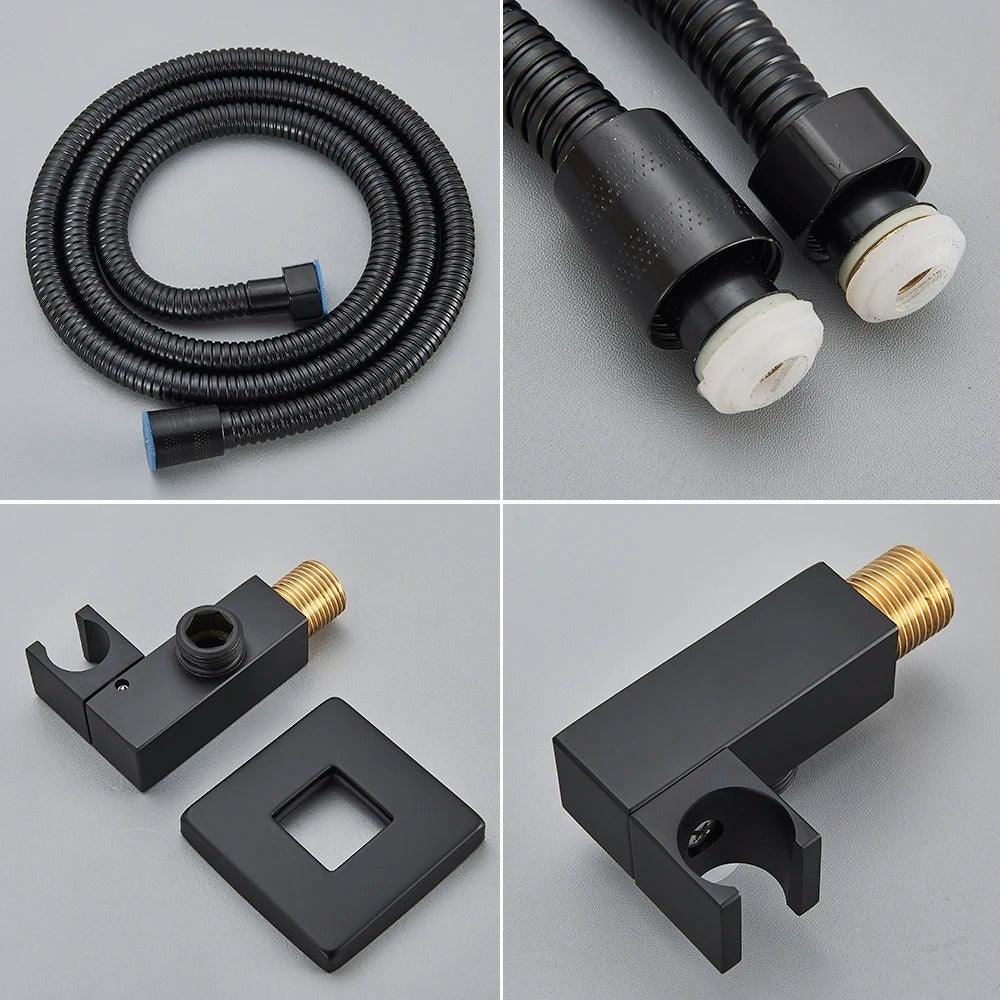 Chuveiro de Parede Quadrado Black