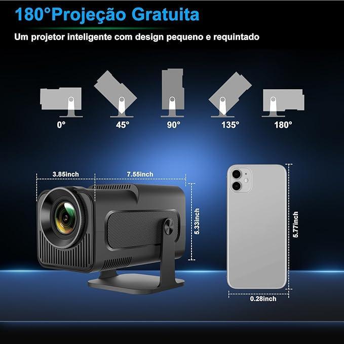 Projetor Magcubic Hy320 Wifi 4k 390 Ansi Android 11 Smart