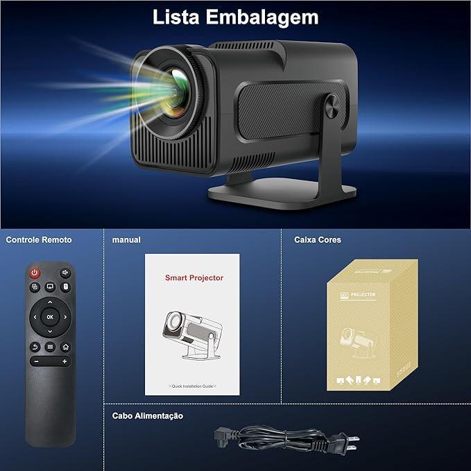 Projetor Magcubic Hy320 Wifi 4k 390 Ansi Android 11 Smart