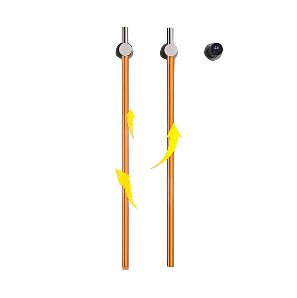 Toalheiro Elétrico Vertical Smart com Controle de Temperatura Instalação Oculta