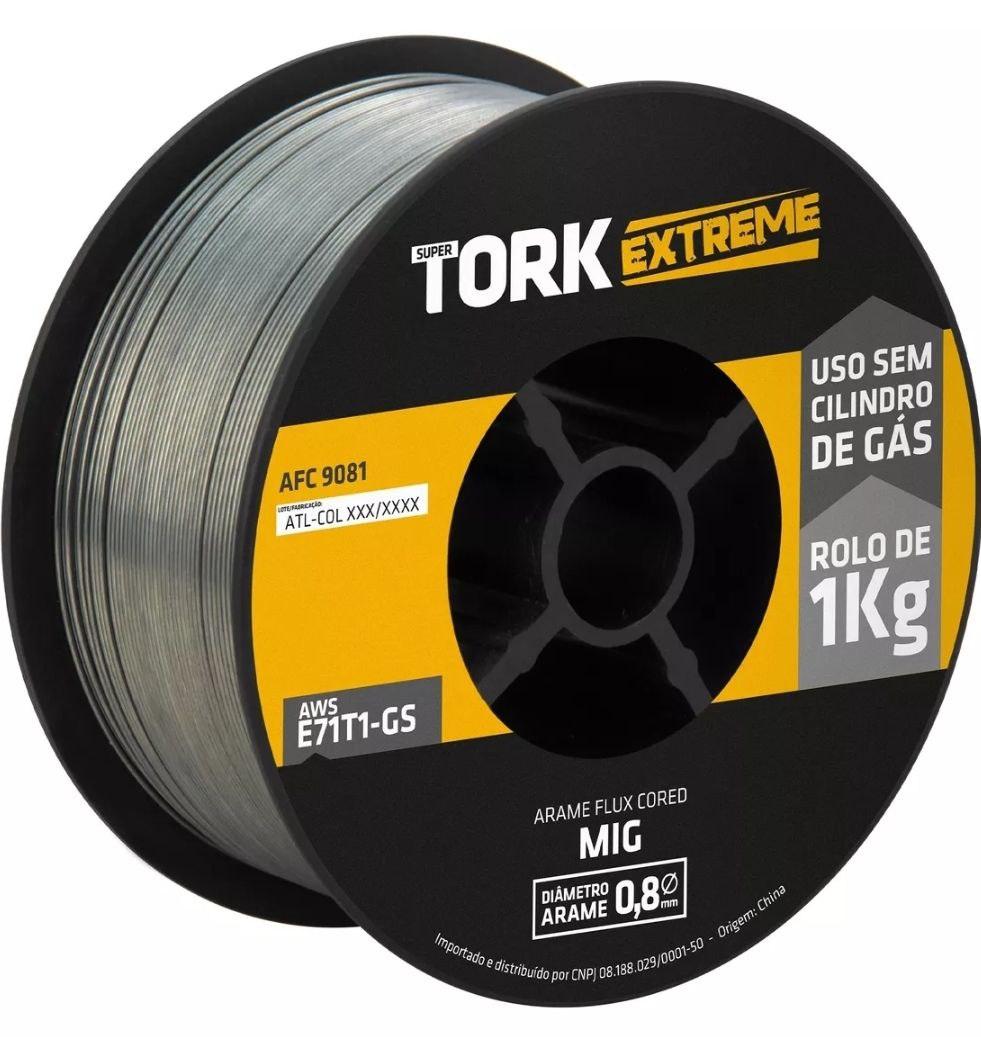 Rolo Arame de Solda MIG E71T-GS sem Gás 0,8mm 1Kg - LYNUS-LAM-1