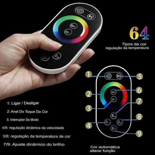 Chuveiro de Teto Embutir com Cromoterapia