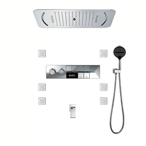 Ducha de Teto embutir Spa Inox com Led