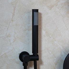 Kit Completo de Chuveiro na cor Black Matte (Fosco), mais praticidade e comodidade na sua obra, ele acompanha todos os itens: Registro Monocomando 04 Vias + Acabamento do Monocomando + Chuveiro + Ducha Manual. Ideal para quem está construindo e fazendo a parte hidráulica, pois o mesmo deve ser instalado por DENTRO da parede (comando).

Acabamento em aço inoxidável de alta resistência à corrosão, conservando a beleza do produto por muito mais tempo;
Ducha Manual: praticidade e fácil encaixe;
Volante em alava