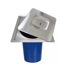 Lixeira de Embutir Quadrada Clean