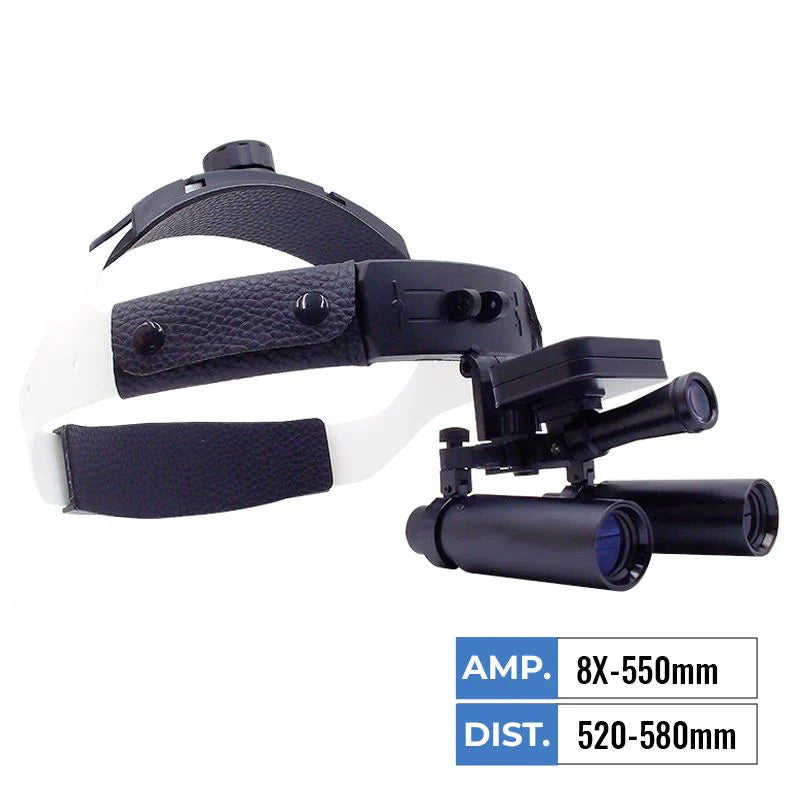 Lupa de Cabeça Cirúrgica com Fotóforo LED PrecisionView