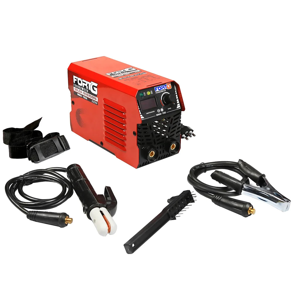 Máquina de Solda Inversora MMA 100A com Display Digital 220V FORTGPRO-FG4002W