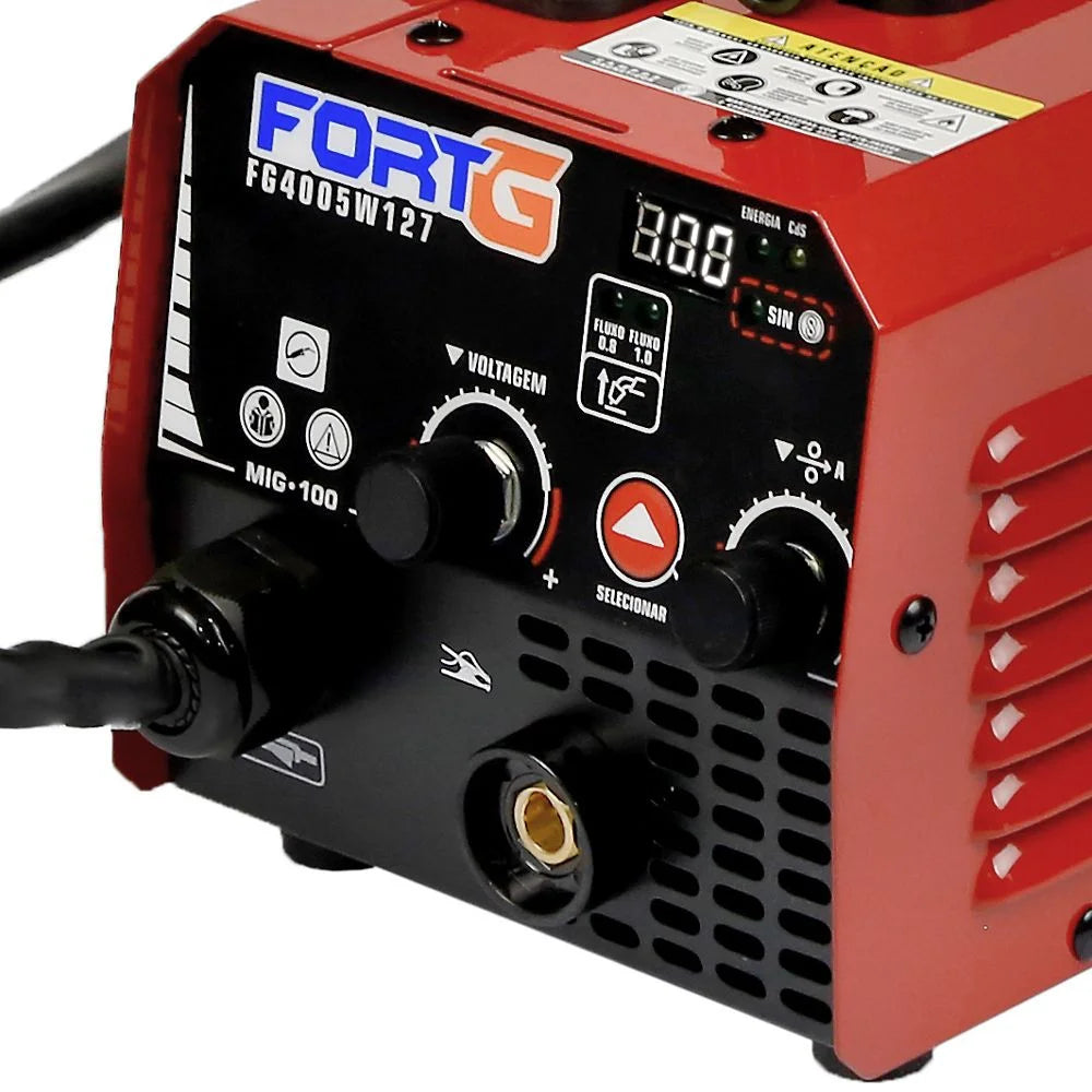 Máquina de Solda Inversora MIG Sem Gás 100A 110V FORTGPRO-FG4005W
