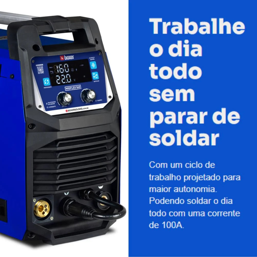 Máquina de Solda Multi Processo MigFlex 160A Bivolt BOXER-2005020