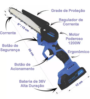 Motosserra Elétrica Portátil Recarregável 1200w 36v Potente
motosserra portátil stihl
motosserra portátil recarregável
motosserra portátil makita