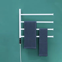 Toalheiro Aquecido Elétrico Trilho Rotativo