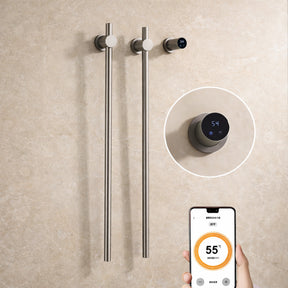 Toalheiro Elétrico Vertical Smart com Controle de Temperatura Instalação Oculta
