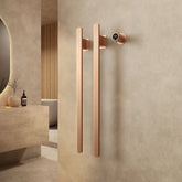 Toalheiro Elétrico Rose Gold Vertical Smart Instalação Oculta