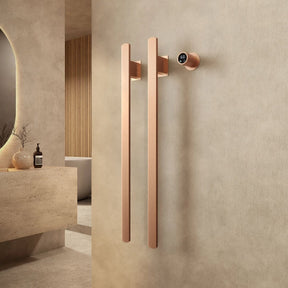 Toalheiro Elétrico Rose Gold Vertical Smart Instalação Oculta