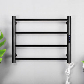 Toalheiro Térmico Preto 4 Barras Timer e Controle de Temperatura