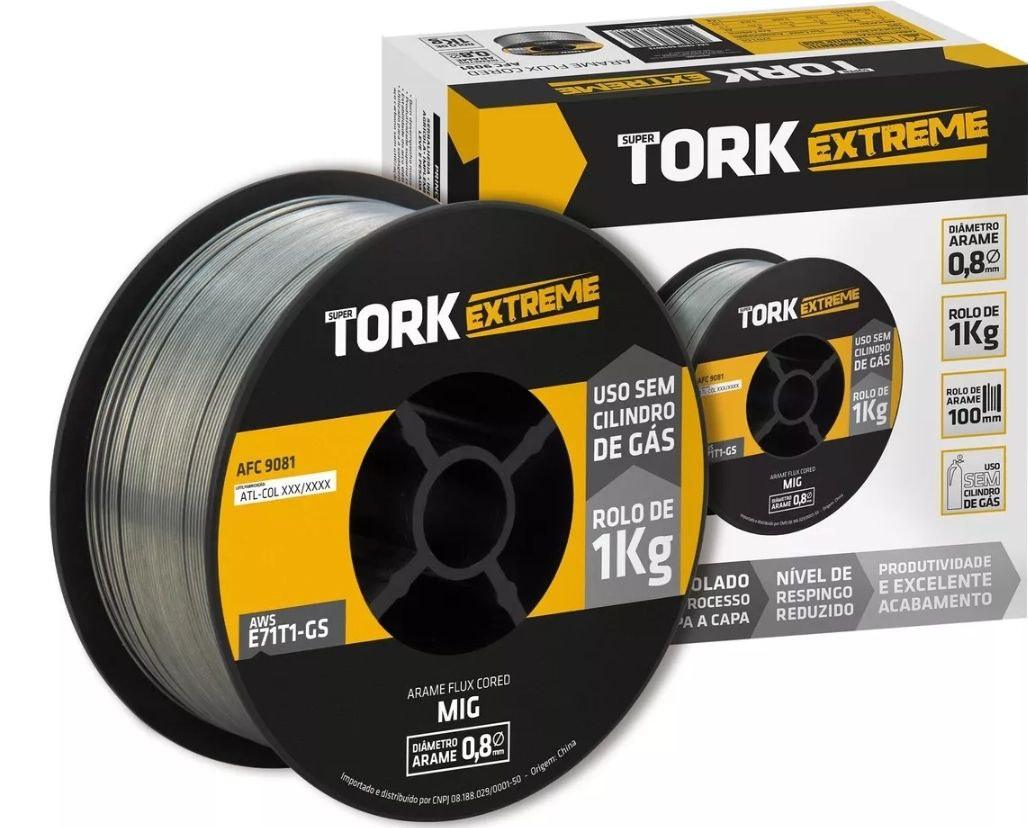 Rolo Arame de Solda MIG E71T-GS sem Gás 0,8mm 1Kg - LYNUS-LAM-1