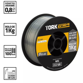 Rolo Arame de Solda MIG E71T-GS sem Gás 0,8mm 1Kg - LYNUS-LAM-1
