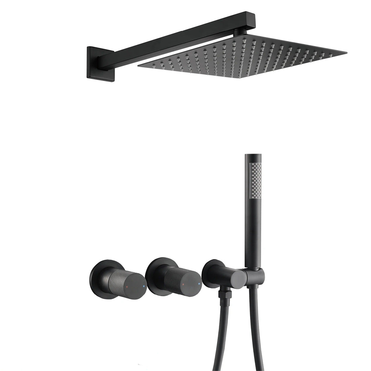 Chuveiro de Parede de Luxo – Misturador Integrado com Jato de Chuva e Jato Manual