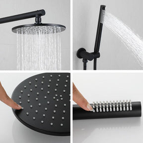 chuveiro preto fosco elegante