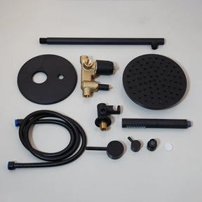 Kit Completo de Chuveiro na cor Black Matte (Fosco), mais praticidade e comodidade na sua obra, ele acompanha todos os itens: Registro Monocomando 04 Vias + Acabamento do Monocomando + Chuveiro + Ducha Manual. Ideal para quem está construindo e fazendo a parte hidráulica, pois o mesmo deve ser instalado por DENTRO da parede (comando).

Acabamento em aço inoxidável de alta resistência à corrosão, conservando a beleza do produto por muito mais tempo;
Ducha Manual: praticidade e fácil encaixe;
Volante em alava