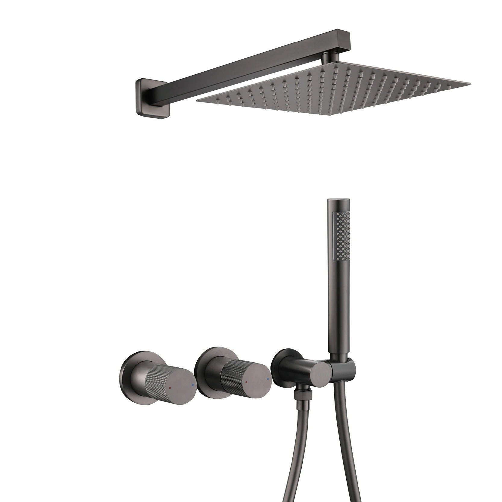 Chuveiro de Parede de Luxo – Misturador Integrado com Jato de Chuva e Jato Manual