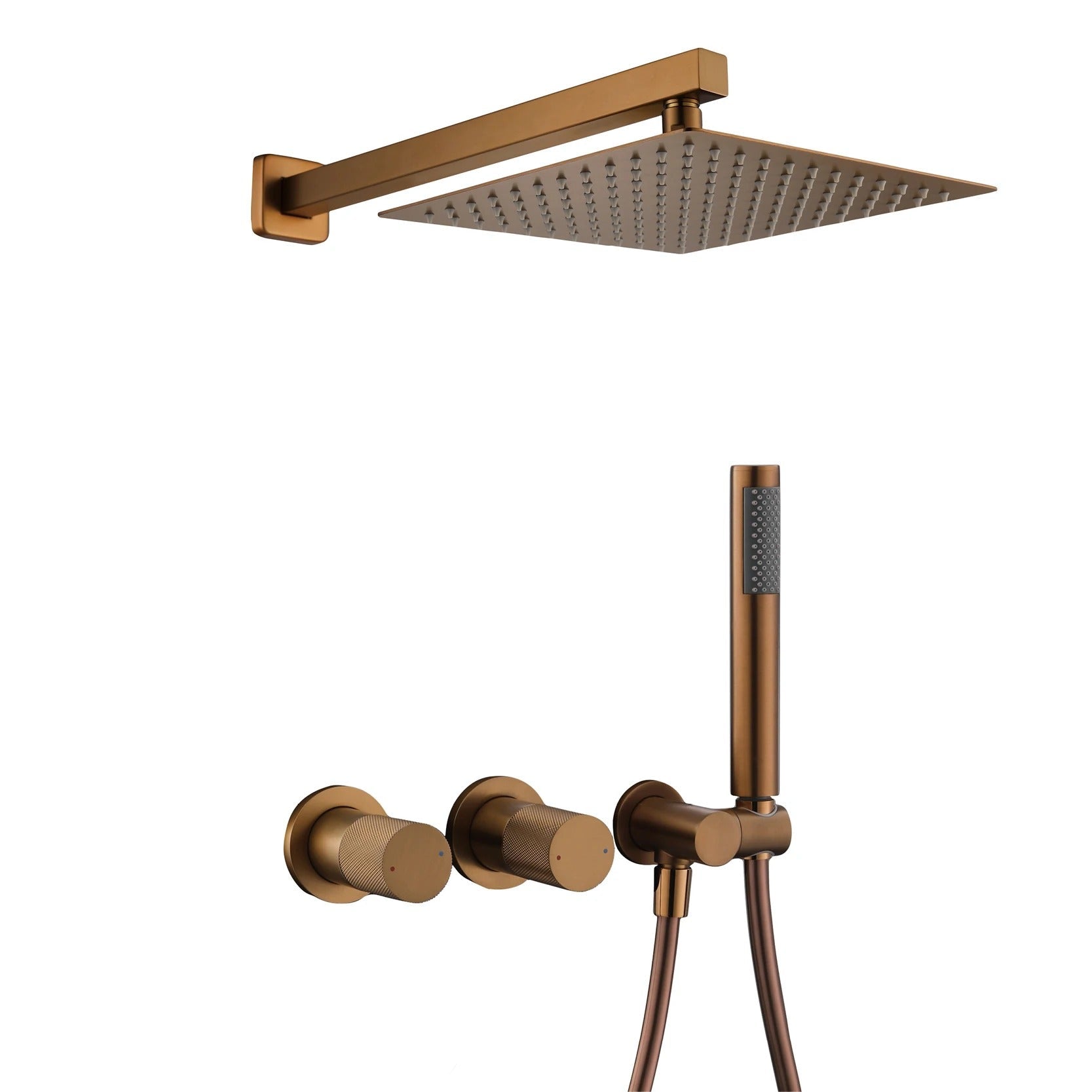Chuveiro de Parede de Luxo – Misturador Integrado com Jato de Chuva e Jato Manual