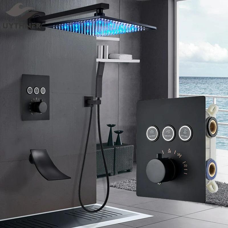 Chuveiro de Teto ArtTek com Painel Digital e Ducha Manual