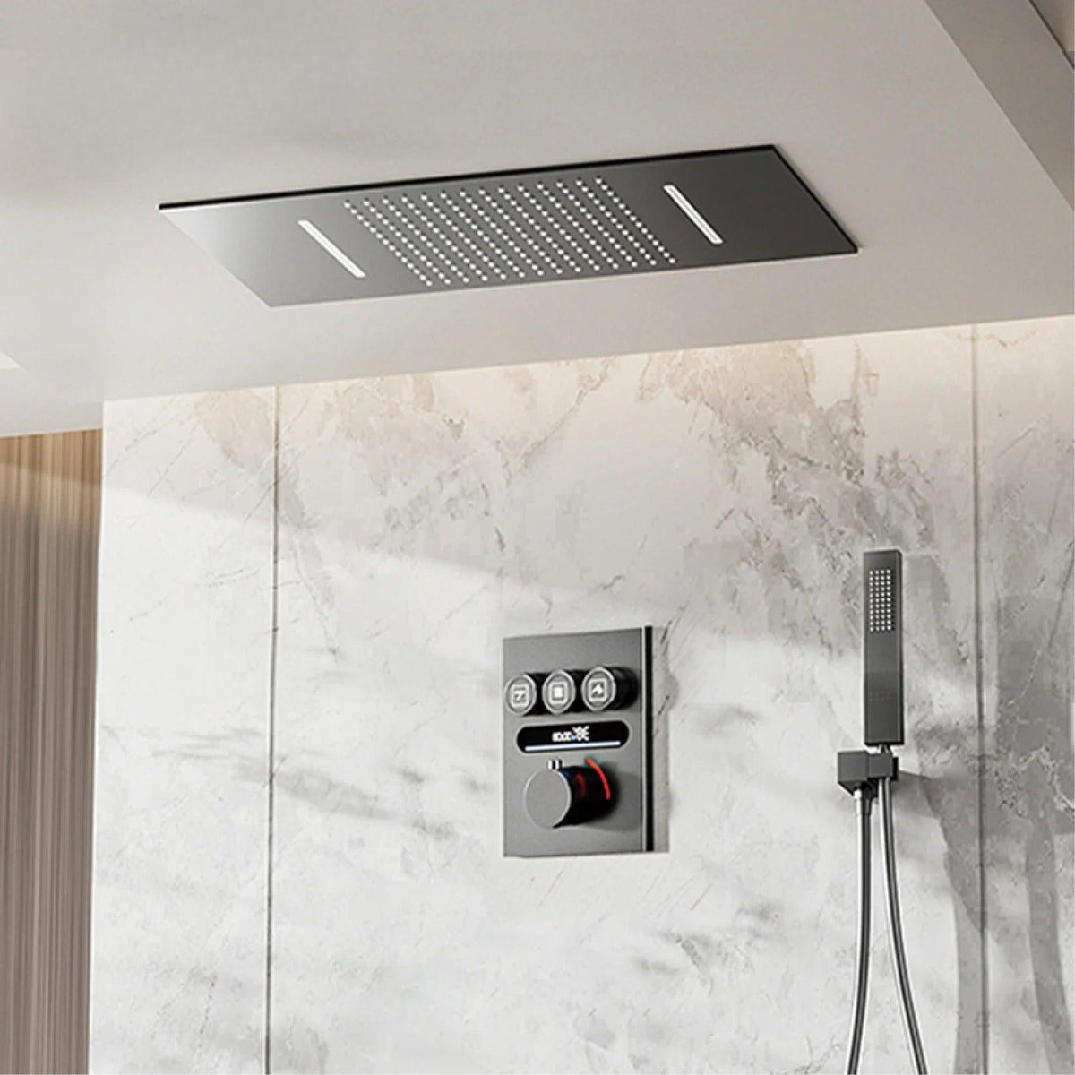 Chuveiro de Teto com Painel Digital Inovador