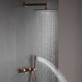 Chuveiro de Parede de Luxo – Misturador Integrado com Jato de Chuva e Jato Manual