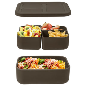 Potes de Silicone Bento Box -  Divisórias Removíveis