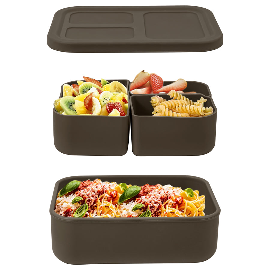 Potes de Silicone Bento Box -  Divisórias Removíveis