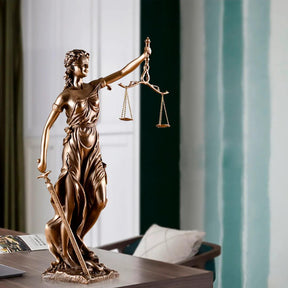 ESCULTURA DEUSA DA JUSTIÇA