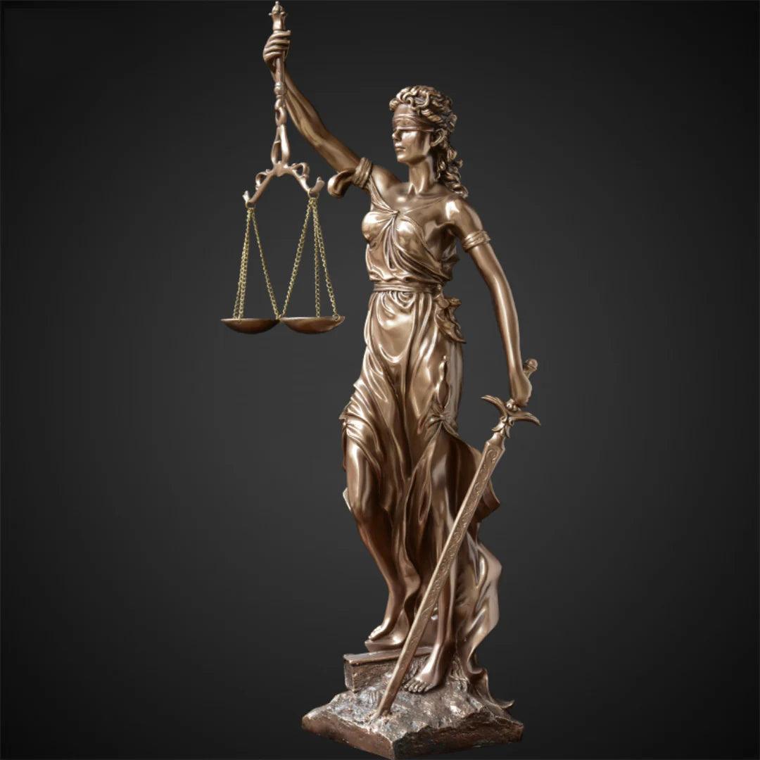 ESCULTURA DEUSA DA JUSTIÇA