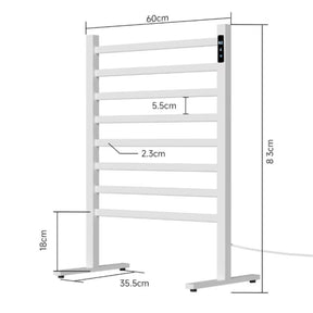 Toalheiro Térmico de Piso Branco - Painel Digital Touch 220v