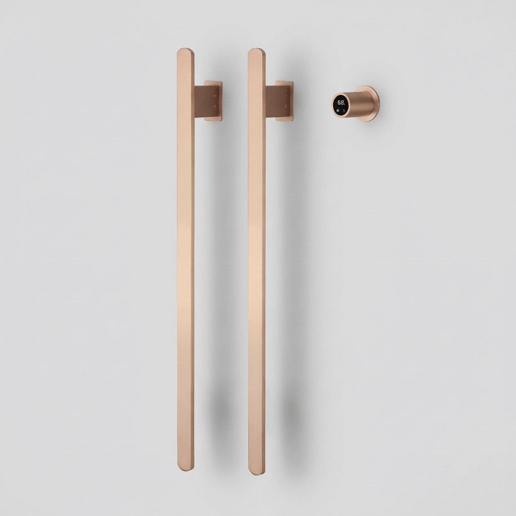 Toalheiro Elétrico Rose Gold Vertical Smart Instalação Oculta