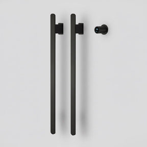 Toalheiro Elétrico Preto Vertical Smart Instalação Oculta